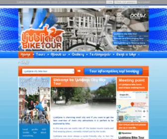 Ljubljanabiketour.com(Ljubljana Bike Tour for active travelers) Screenshot