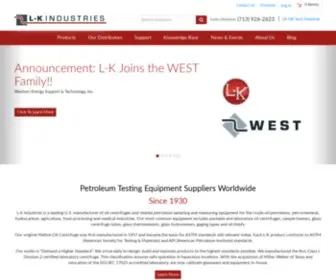 LK-IND.com(L-K Industries) Screenshot