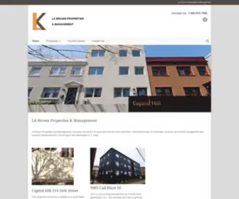 LKbrownpropertiesandmanagement.com(LK BROWN PROPERTIES & MANAGEMENT) Screenshot