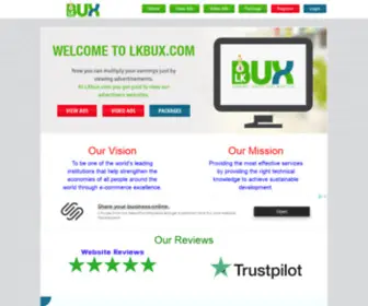 Lkbux.com(Make Money Online and Advertise) Screenshot