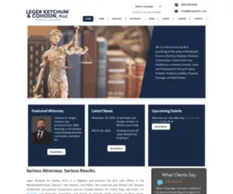 LKclawfirm.com(Leger Ketchum & Cohoon) Screenshot