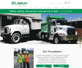 Lkeeley.com(L. Keeley Construction) Screenshot