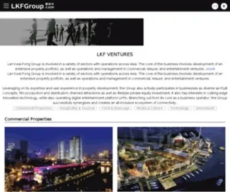 LKFgroup.com(Entertainment, hospitality and lifestyle) Screenshot