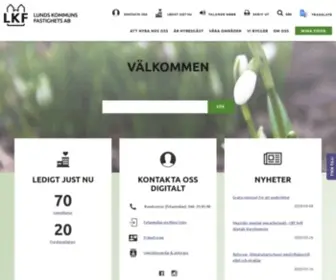 LKF.se(Lunds Kommuns Fastighetsbolag) Screenshot
