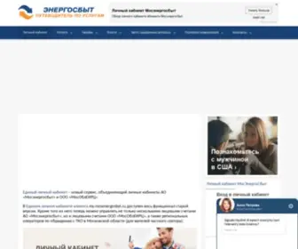 LKK-Mosenergosbyt.ru(Личный кабинет клиента ПАО) Screenshot