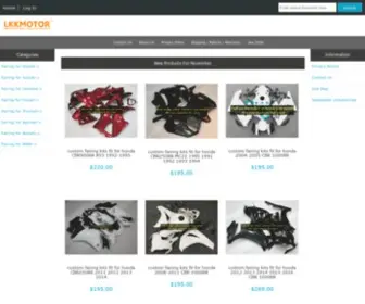 LKkmotor.com(The most professional fairing kits online store) Screenshot