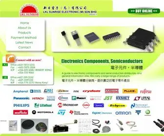 LKlsunrise.com(Electronic Components) Screenshot