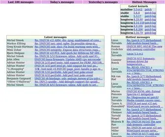 LKML.org(The Linux Kernel Mailing List Archive) Screenshot