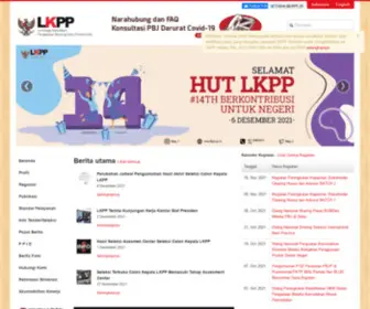 LKPP.go.id(Lembaga Kebijakan Pengadaan Barang Jasa Pemerintah) Screenshot
