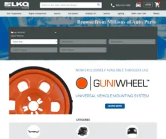 LkqOnline.com(Lkq online is north america's largest online provider of recycled original equipment (oe)) Screenshot