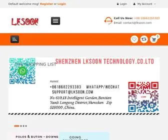 Lksoon.com(Shenzhen Lksoon Technology) Screenshot