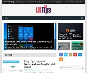 Lktips.com(Sinhala Blog) Screenshot