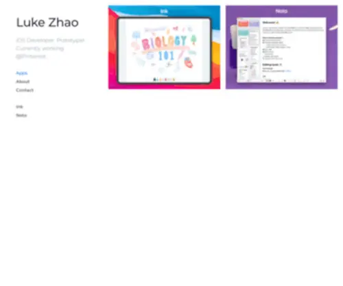 LKzhao.com(Luke Zhao) Screenshot