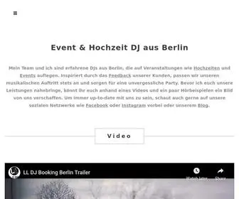 LL-Djbooking.de(Hochzeit DJ und Event DJ Berlin) Screenshot