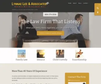 LLA-Hawaiilaw.com(Let Lynnae Lee & Associates help you and your family with its legal needs) Screenshot