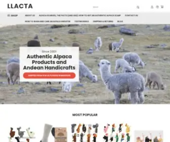 LLacta.com(Alpaca Products) Screenshot