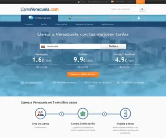 LLamavenezuela.com(Llama a Venezuela o envía recargas para celular) Screenshot