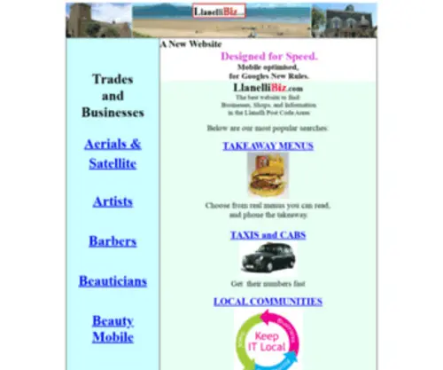 LLanellibiz.com(The llanelliBiz Area guide to businesses) Screenshot