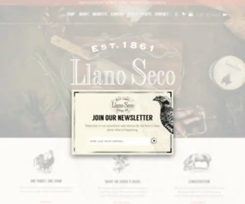 LLanoseco.com(California’s Historic Rancho Llano Seco) Screenshot