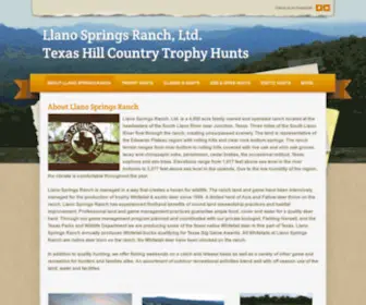 LLanospringsranch.com(Llano Springs Ranch) Screenshot