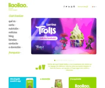LLaollaoweb.com(Yogur helado llaollao. Descubre el yogurt helado más natural) Screenshot