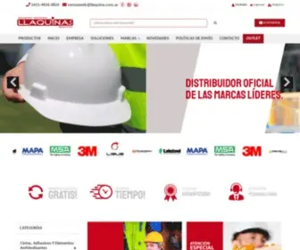 LLaquina.com.ar(Mayorista en Elementos de Seguridad Industrial) Screenshot