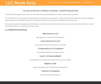 LLC-Made-Easy.com(Learn To Easily Form an LLC) Screenshot