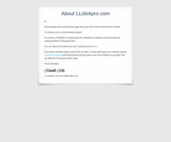 LLclickpro.com(The Real Tracker) Screenshot