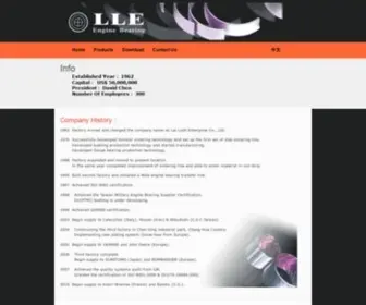 LLE.com.tw(Lai Luoh Enterprise Engine Bearing) Screenshot