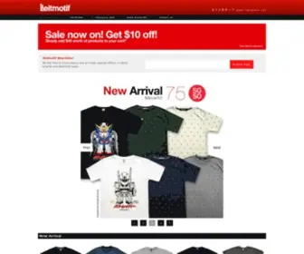 LLeitmotif.net(T-shirts and other apparel designed by selected clothing brands) Screenshot