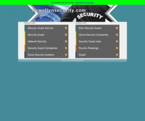 LLewellynsecurity.com(Guard Dogs) Screenshot