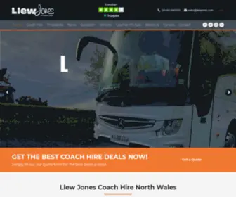 LLewjones.com(Llew Jones Coach Hire North Wales) Screenshot