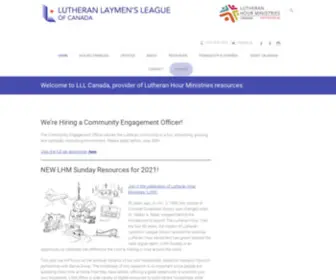 LLL.ca(Lutheran Laymen's League of Canada) Screenshot