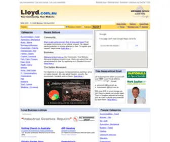 LLoyd.com.au(Lloyd Community Portal) Screenshot