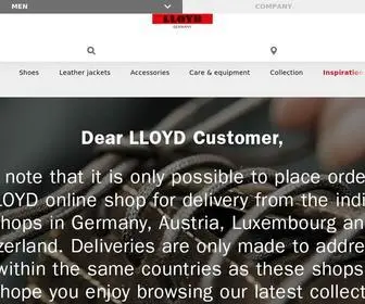 LLoyd.com(Lloyd Shoes) Screenshot