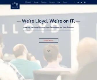 LLoydgroup.com(Personalized IT Strategy & Support for Maximized Growth) Screenshot
