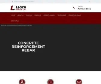 LLoydrebar.com(Lloyd Rebar) Screenshot