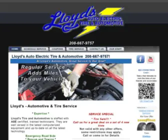 LLoydsautomotive.com(In Coeur d Alene ID) Screenshot