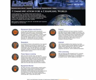 LLoydselectronics.com(Two-way Communication Company WV) Screenshot