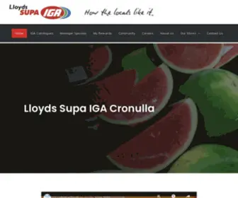 LLoydsiga.com.au(Supermarkets & Grocery Stores) Screenshot