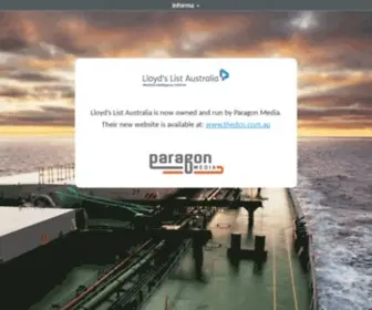 LLoydslistdcn.com.au(Informa) Screenshot