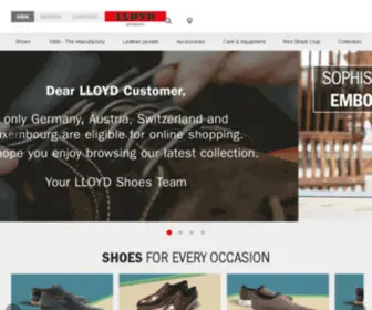 LLoydstore.de(Lloyd Shoes) Screenshot