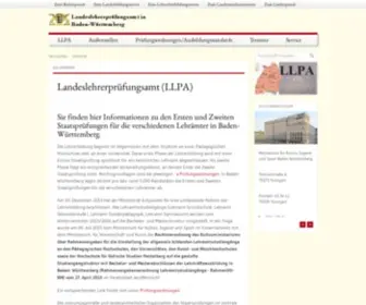 LLpa-BW.de(Lehrer Prüfungsamt) Screenshot