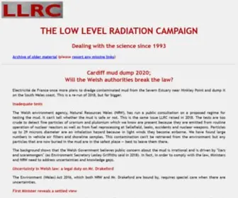 LLRC.org(Low Level Radiation Campaign) Screenshot