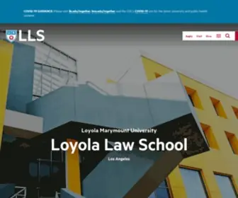LLS.edu(LMU Loyola Law School) Screenshot