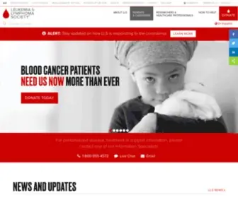 LLS.org(Leukemia & Lymphoma Society) Screenshot