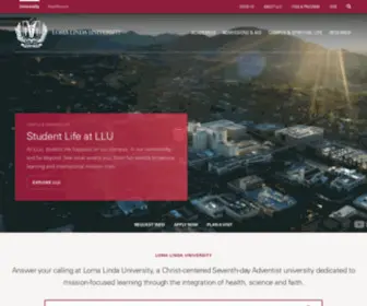 LLU.edu(Loma Linda University) Screenshot