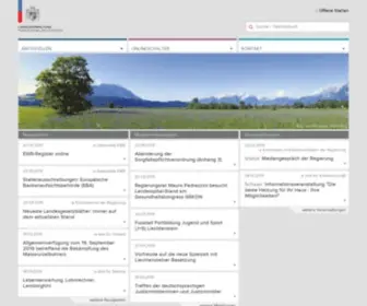 LLV.li(Liechtensteinische Landesverwaltung) Screenshot