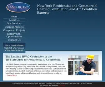 Lmairinc.com(L & M Air Conditioning) Screenshot