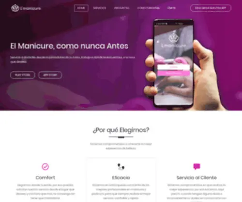 Lmanicure.com(Belleza a Domicilio) Screenshot